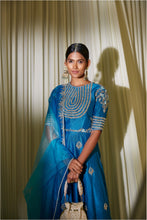 Load image into Gallery viewer, CERULEAN BLUE ANARKALI SET