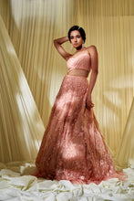 Load image into Gallery viewer, PEACH LEHENGA SET