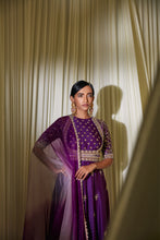 Load image into Gallery viewer, PURPLE ANARKALI SET
