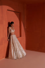 Load image into Gallery viewer, Ivory Raw Silk Lehenga Set