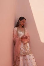 Load image into Gallery viewer, IVORY RAW SILK SHARARA SET