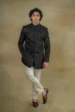 Load image into Gallery viewer, Parsian Night Long Bandhgala set