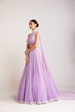 Load image into Gallery viewer, Lilac One Shoulder Lehenga Set