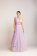 Load image into Gallery viewer, Lilac Pearl Drop Lehenga Set
