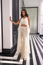 Load image into Gallery viewer, ORGANZA CAPE NET PANT AND BLOUSE