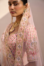 Load image into Gallery viewer, Blush Pink Double Dupatta Lehenga Set