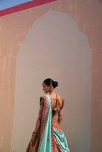 Load image into Gallery viewer, Rust Double Dupatta Lehenga Set