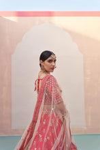 Load image into Gallery viewer, Red Double Dupatta Lehenga Set