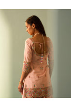 Load image into Gallery viewer, PINK RAW SILK SHARARA SET
