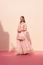 Load image into Gallery viewer, PINK RAW SILK SHARARA SET