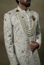 Load image into Gallery viewer, Ivory & Gold Sherwani