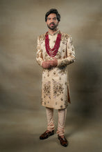 Load image into Gallery viewer, Butter Cream Sherwani