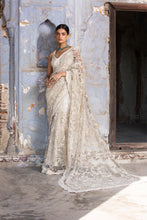 Load image into Gallery viewer, CREAM NET SAREE