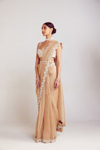 Load image into Gallery viewer, Beige Saree Set