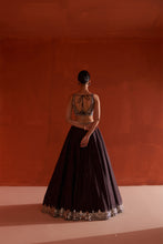 Load image into Gallery viewer, Coffee Raw Silk Lehenga Set