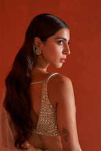 Load image into Gallery viewer, Sea Green Net Saree