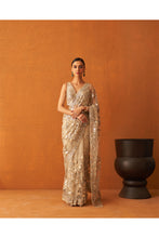Load image into Gallery viewer, Gold Net Saree