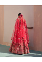Load image into Gallery viewer, Red Double Dupatta Lehenga Set