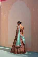 Load image into Gallery viewer, Rust Double Dupatta Lehenga Set