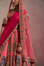 Load image into Gallery viewer, Pink Double Dupatta Lehenga Set