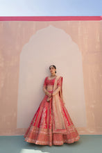 Load image into Gallery viewer, Red Double Dupatta Lehenga Set