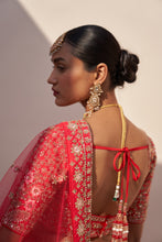 Load image into Gallery viewer, Red Double Dupatta Lehenga Set
