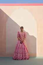 Load image into Gallery viewer, Blush Pink Double Dupatta Lehenga Set