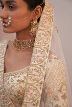 Load image into Gallery viewer, Ivory Double Dupatta Lehenga Set