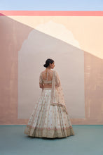 Load image into Gallery viewer, Ivory Double Dupatta Lehenga Set