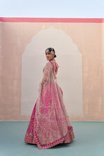 Load image into Gallery viewer, Rani Pink Double Dupatta Lehenga Set