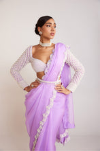 Load image into Gallery viewer, Lilac Saree Set