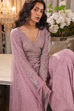 Load image into Gallery viewer, LILAC PINK EMBELLISHED SHARARA SET