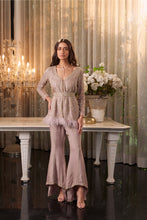 Load image into Gallery viewer, LAVENDER EMBELLISHED JACKET AND PANT SET