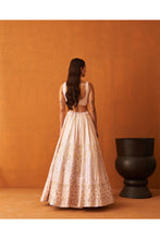 Load image into Gallery viewer, Pink Raw Silk Lehenga Set
