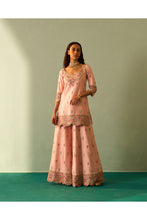 Load image into Gallery viewer, PINK RAW SILK SHARARA SET