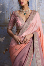 Load image into Gallery viewer, PEACH TO MAUVE OMBRE SAREE