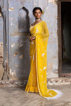 Load image into Gallery viewer, YELLOW CHIFFON SAREE