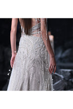 Load image into Gallery viewer, Xena Shimmer Tulle Halter Gown