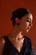 Load image into Gallery viewer, Midnight Blue Georgette Saree