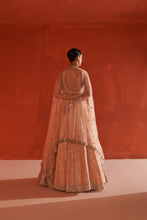 Load image into Gallery viewer, Peach Raw Silk Lehenga Set