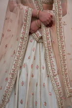 Load image into Gallery viewer, Ivory Double Dupatta Lehenga Set
