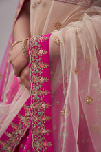 Load image into Gallery viewer, Rani Pink Double Dupatta Lehenga Set