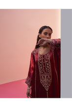 Load image into Gallery viewer, MAROON VELVET Choga SET