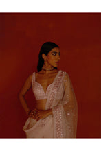 Load image into Gallery viewer, Ivory Net Saree