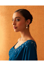 Load image into Gallery viewer, Peacock Blue Silk Saree