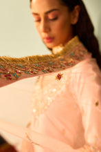 Load image into Gallery viewer, PINK RAW SILK SHARARA SET