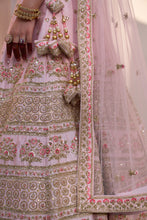 Load image into Gallery viewer, Blush Pink Double Dupatta Lehenga Set