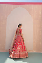 Load image into Gallery viewer, Red Double Dupatta Lehenga Set