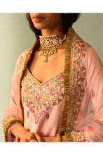 Load image into Gallery viewer, PINK RAW SILK SHARARA SET