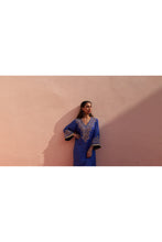 Load image into Gallery viewer, Blue Silk Choga Set